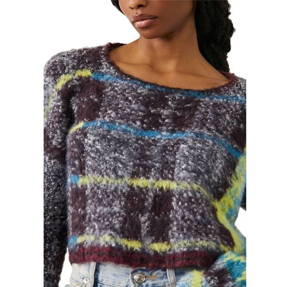 NWT Free people cropped pullover top M - Picture 4 of 10